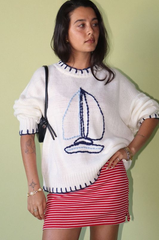 Julia Sailboat Sweater