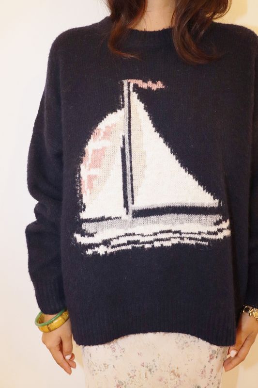 Paige Sailboat Sweater