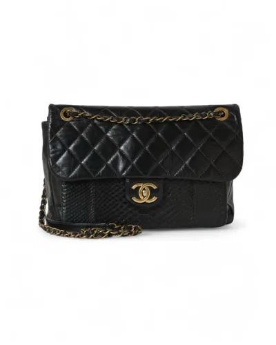 Chanel Urban Mix Flap Pitone Nera