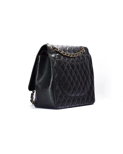 Chanel Maxi Jumbo Timeless Caviar Nera