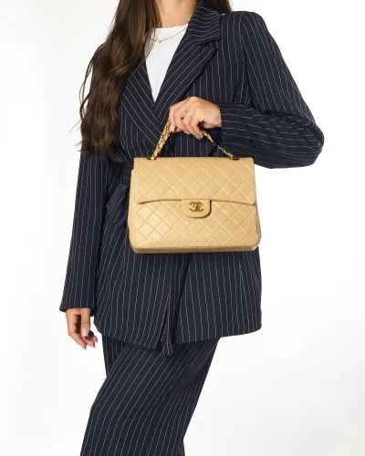 Chanel 2.55 Vertical Timeless Beige