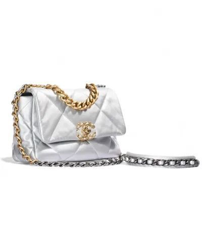 Chanel 19 Flap Small Silver