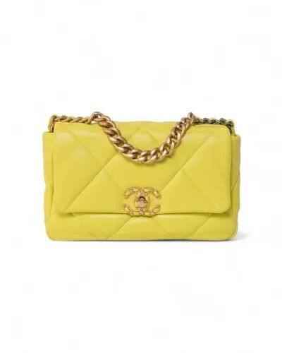 Chanel 19 Flap Small Giallo Limone