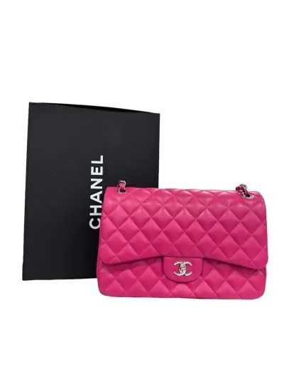 Chanel Timeless Double Flap Jumbo Fucsia