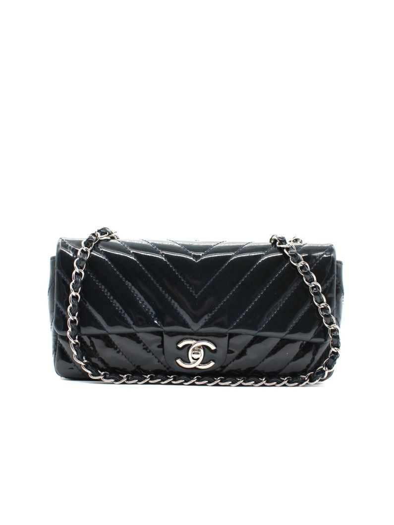 Borsa Chanel Patent Chevron East West