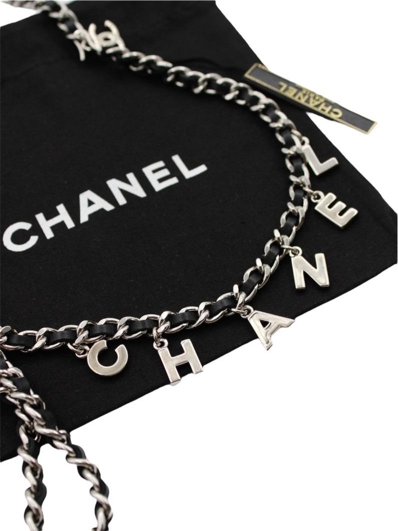 Cintura Chanel Pendenti e intreccio in Pelle