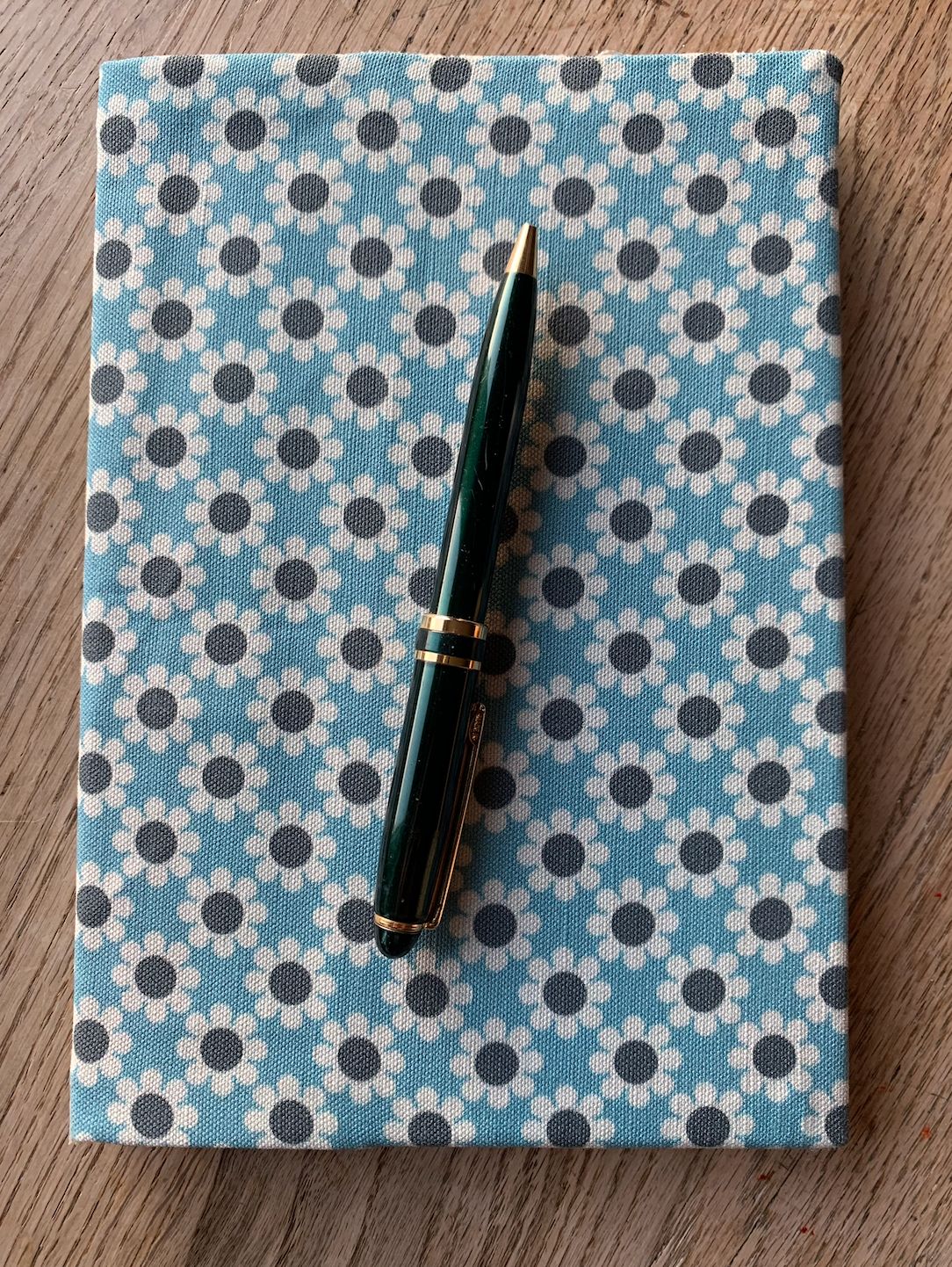 hardback notebook with canvas cover