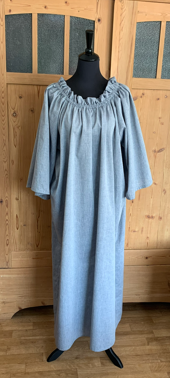 grey cotton dress