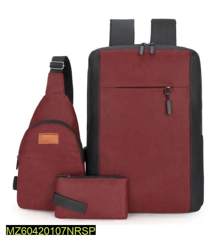 Multipurpose Laptop Bag With USB Port  - Pack Of 3