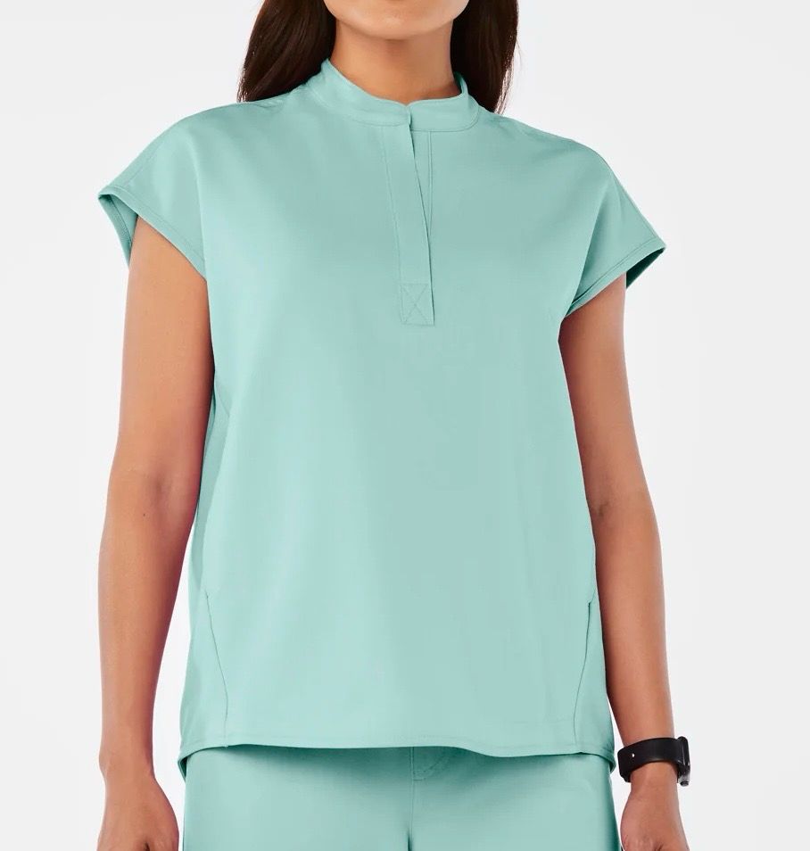 Floral Top Brazilian Teal