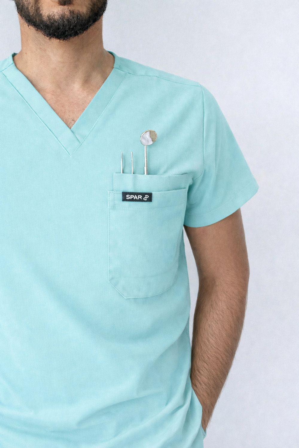 V Neck Brazilian Teal