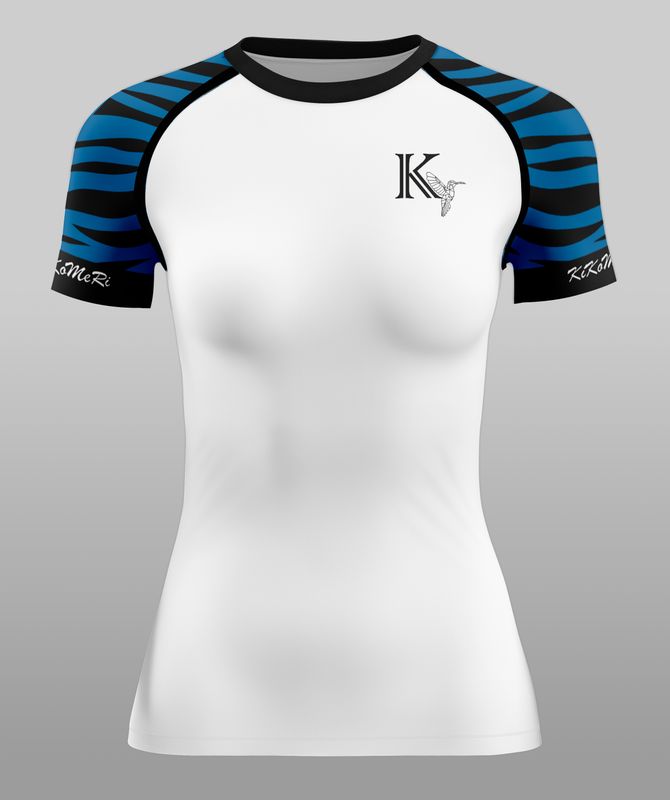 Ladies Rashguard "ZEBRA" Blue