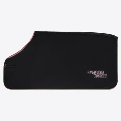 COPERTA IN PILE CAVALLERIA TOSCANA NERO/ROSA COPERTA IN PILE CAVALLERIA TOSCANA NERO/ROSA
