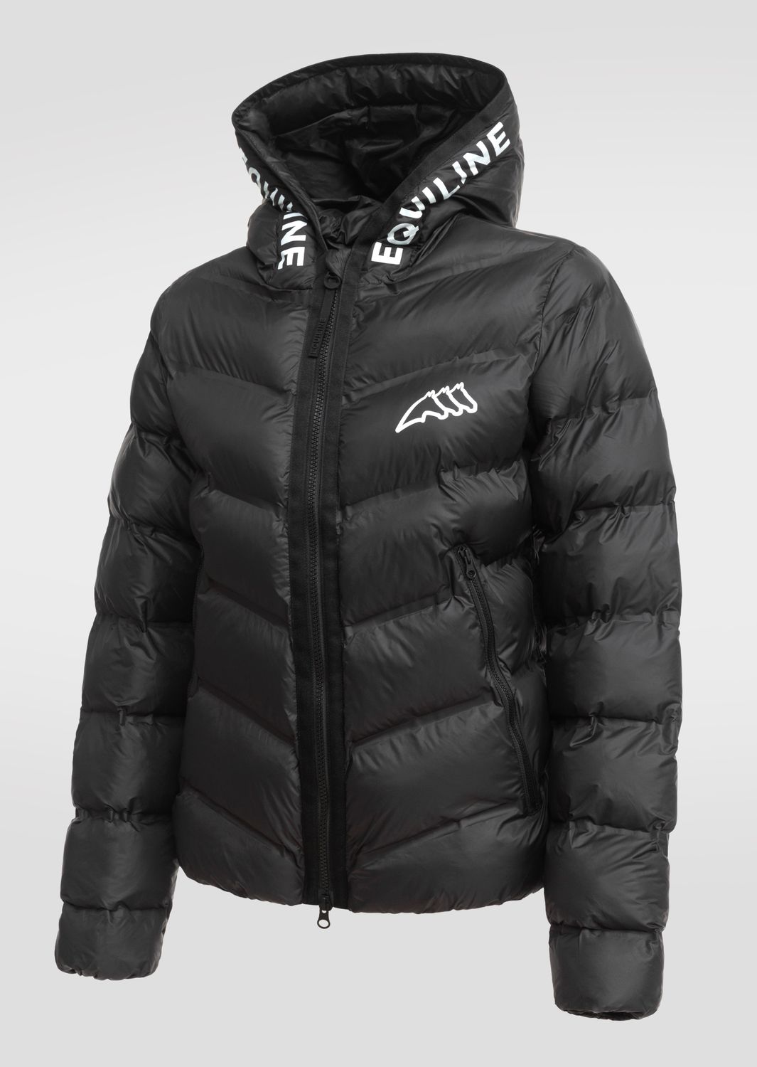 BOMBER DONNA EQUILINE NERO CABRY