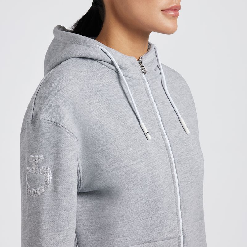 FELPA DONNA CAVALLERIA TOSCANA CON ZIP FELPA DONNA CAVALLERIA TOSCANA CON ZIP