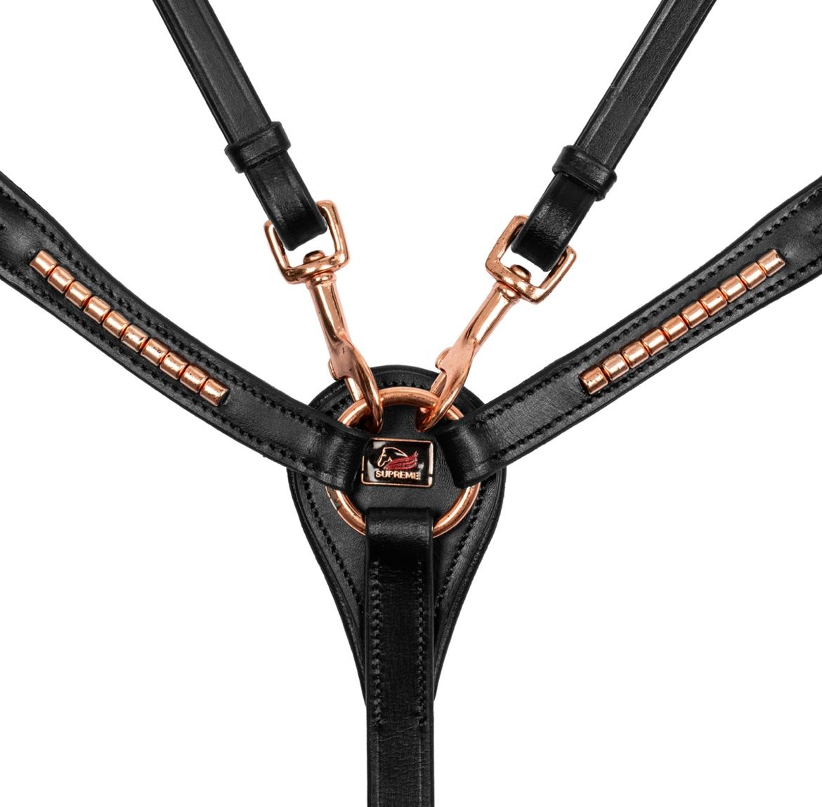 PETTORALE SNAFFLE ROSE GOLD NERO