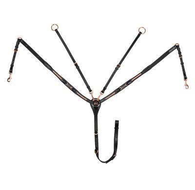 PETTORALE SNAFFLE ROSE GOLD NERO