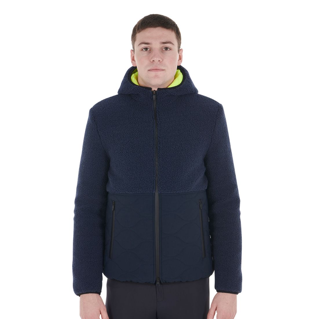 GIACCA DA UOMO EQUESTRO IMPERMEABILE CON INSERTI IN TEDDY