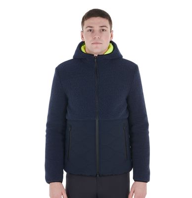 GIACCA DA UOMO EQUESTRO IMPERMEABILE CON INSERTI IN TEDDY