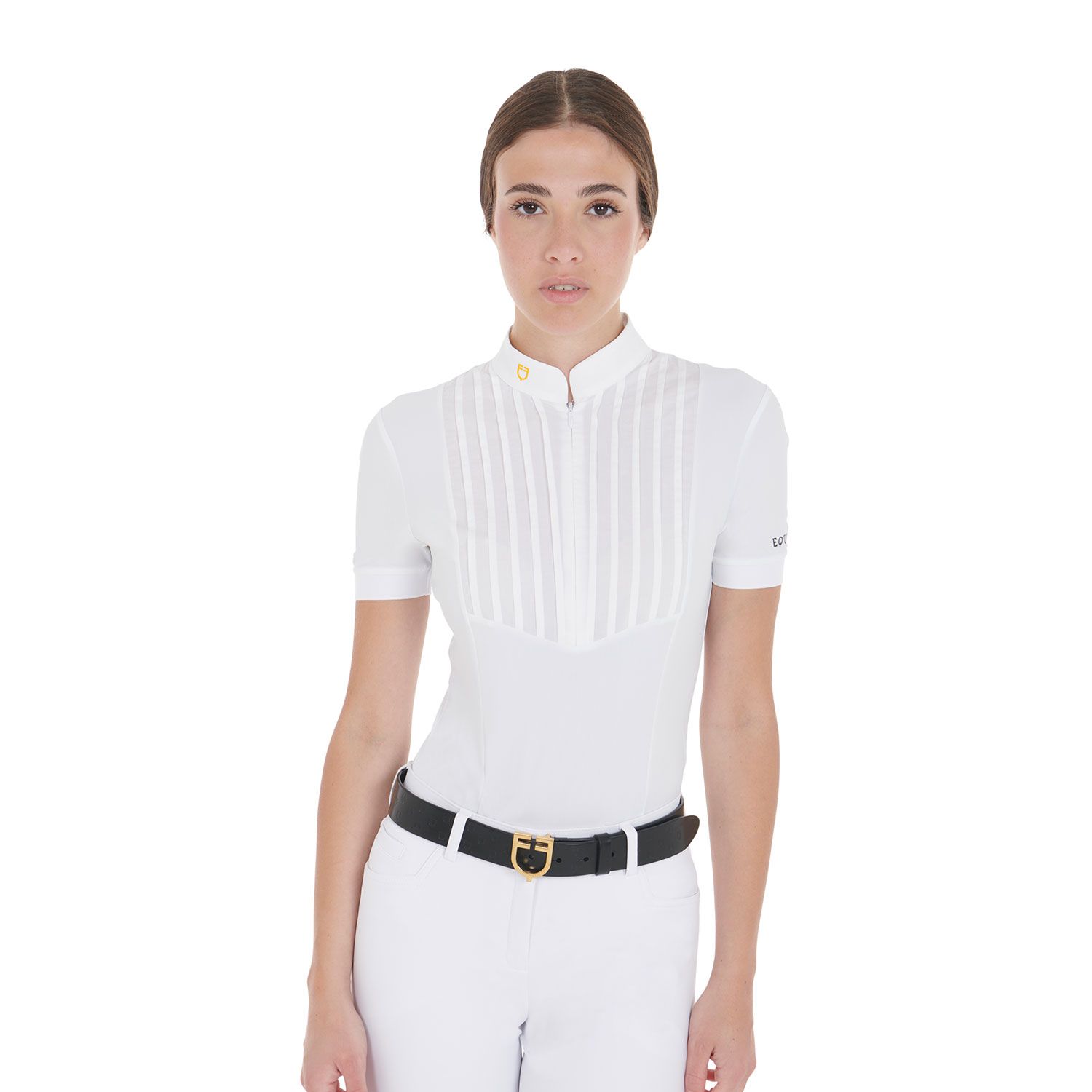 POLO DONNA DA CONCORSO PLISSETTATA EQUESTRO