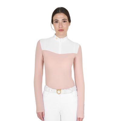 POLO DONNA DA CONCORSO CON MESH MANICA LUNGA EQUESTRO
