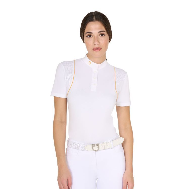 POLO DA CONCORSO DONNA CON BOTTONI EQUESTRO