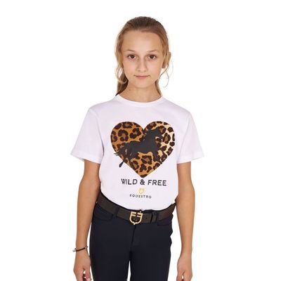 T SHIRT BAMBINA EQUESTRO WILD & FREE BIANCA T SHIRT BAMBINA EQUESTRO WILD & FREE BIANCA
