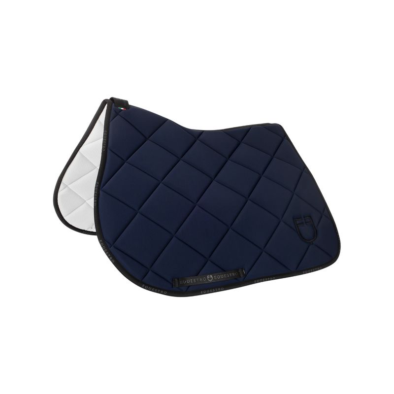 SET SOTTOSELLA E CUFFIA CON LOGO EQUESTRO BLU SET SOTTOSELLA E CUFFIA CON LOGO EQUESTRO BLU