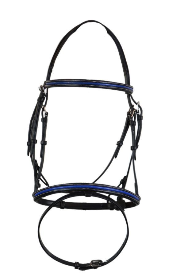 TESTIERA PARIANI BARRAGE NERO/BLU