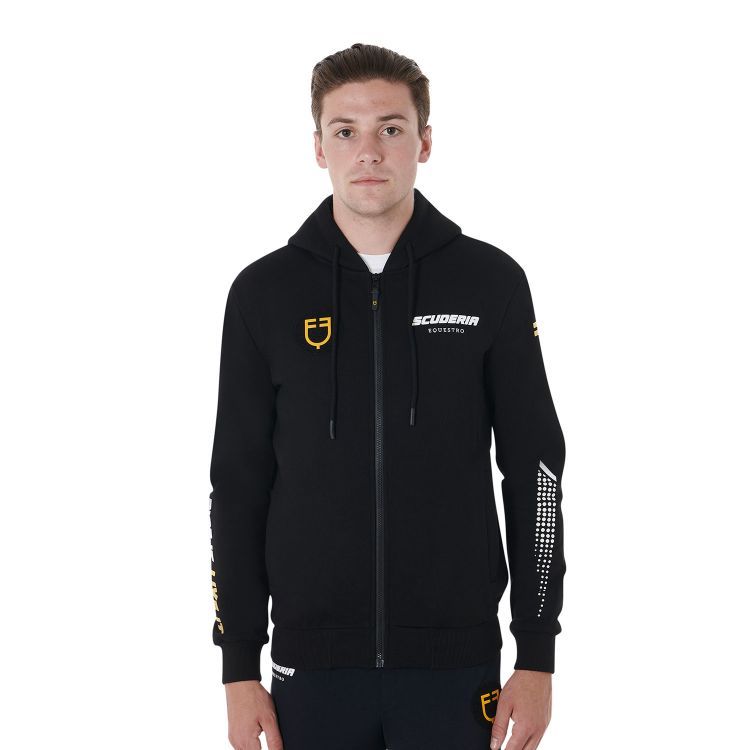 FELPA UOMO CON CAPPUCCIO IN PILE SCUDERIA EQUESTRO FELPA UOMO CON CAPPUCCIO IN PILE SCUDERIA EQUESTRO