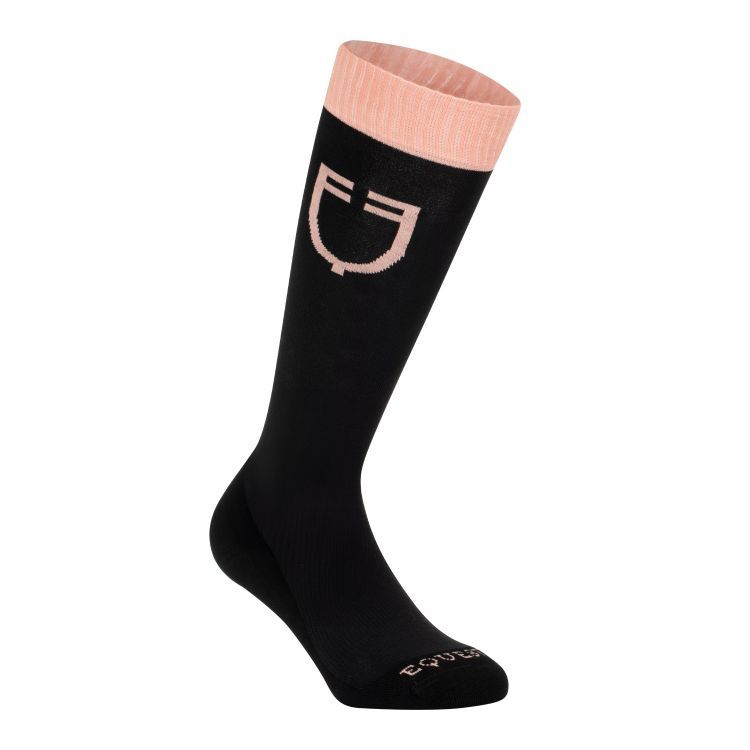 CALZA TECNICA CON LOGO A CONTRASTO EQUESTRO