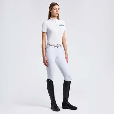 CAMICIA DONNA DA CONCORSO CAVALLERIA TOSCANA IN PIQUET E ZIP