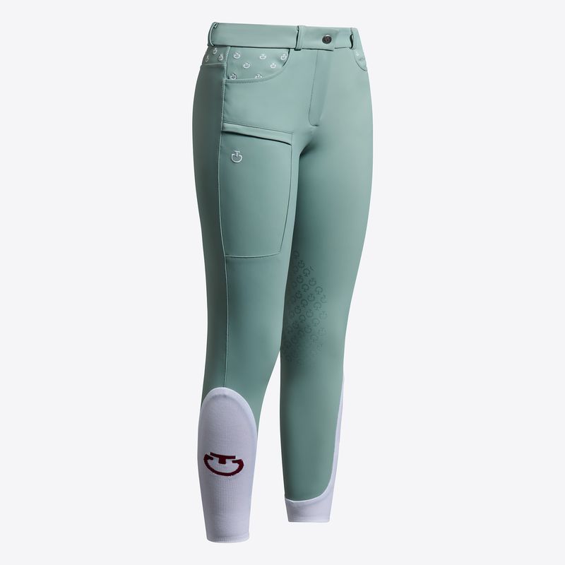 PANTALONE BAMBINA JUMPING CON GRIP AL GINOCCHIO CAVALLERIA TOSCANA
