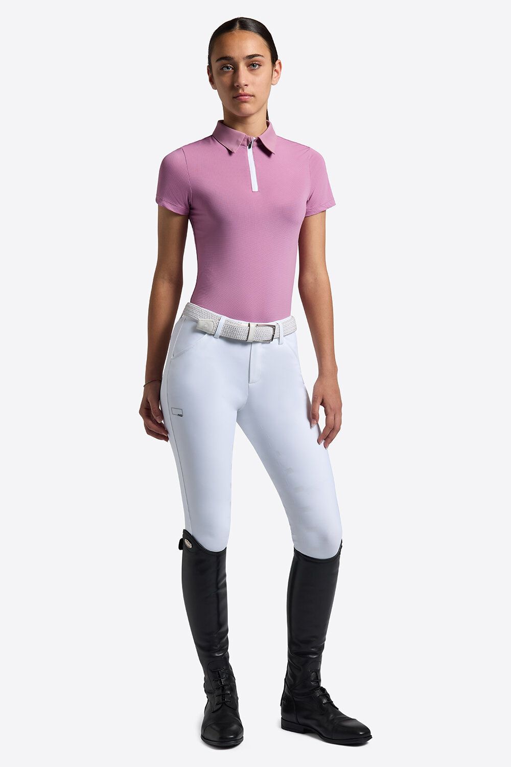 POLO DA ALLENAMENTO BAMBINA ROSA RG