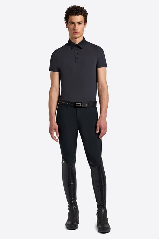 POLO DA ALLENAMENTO UOMO MANICA CORTA RG GRIGIO SCURO POLO DA ALLENAMENTO UOMO MANICA CORTA RG GRIGIO SCURO