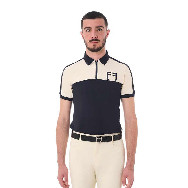 POLO DA UOMO DA ALLENAMENTO CON LOGO FRONTALE EQUESTRO