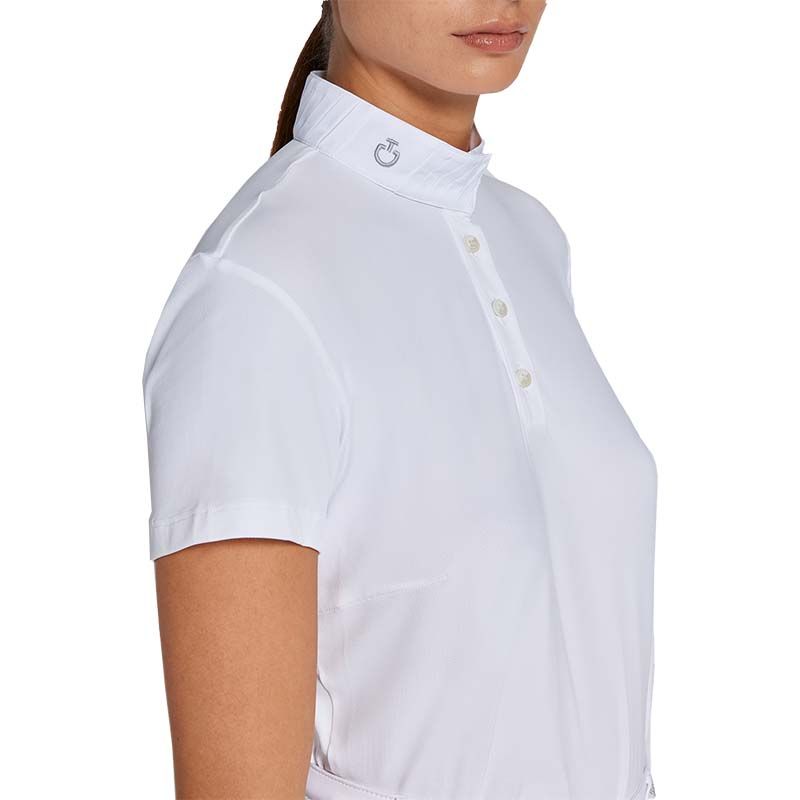 POLO DA CONCORSO DONNA IN JERSEY CON BOTTONI CAVALLERIA TOSCANA
