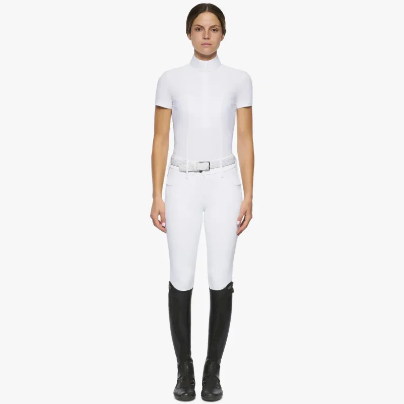 POLO DA COMPETIZIONE DONNA CON BOTTONI NASCOSTI CAVALLERIA  TOSCANA