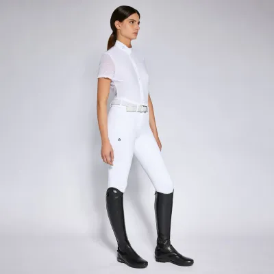 CAMICIA DA COMPETIZIONE DONNA IN JERSEY E BOTTONI CAVALLERIA TOSCANA