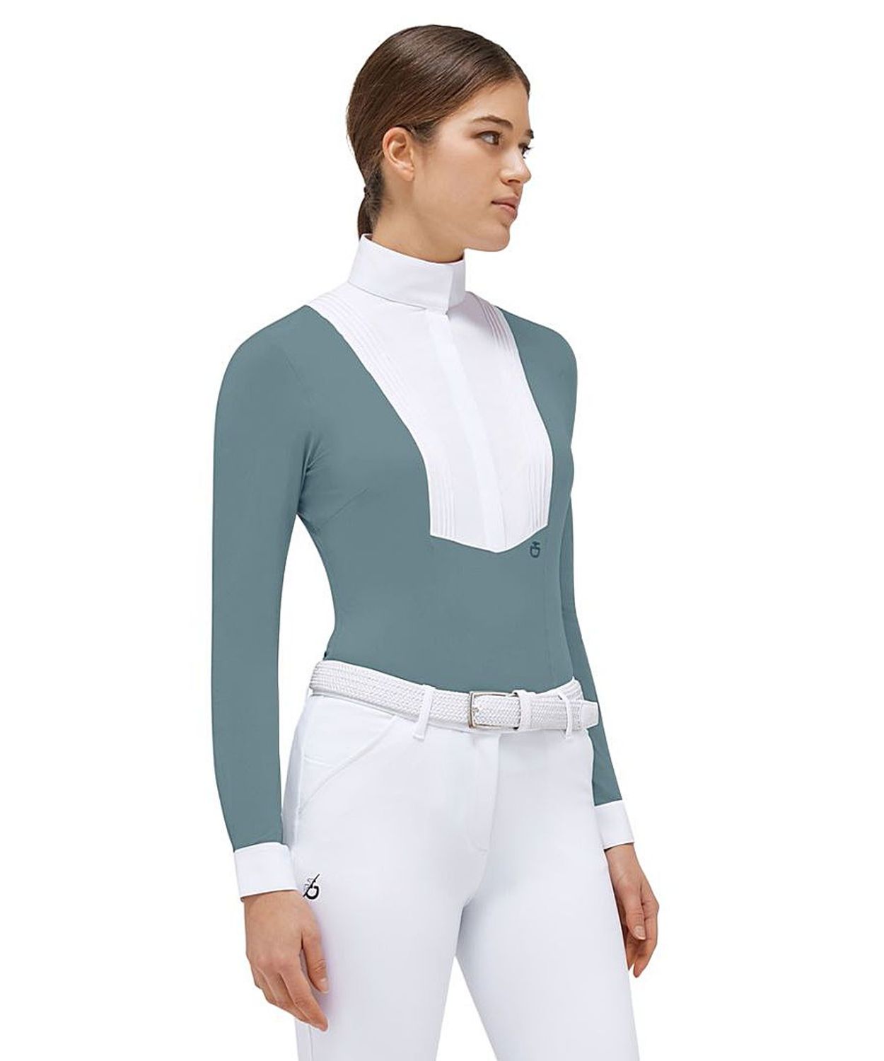 CAMICIA DA CONCORSO DONNA VERDE OLIVA CAVALLERIA TOSCANA