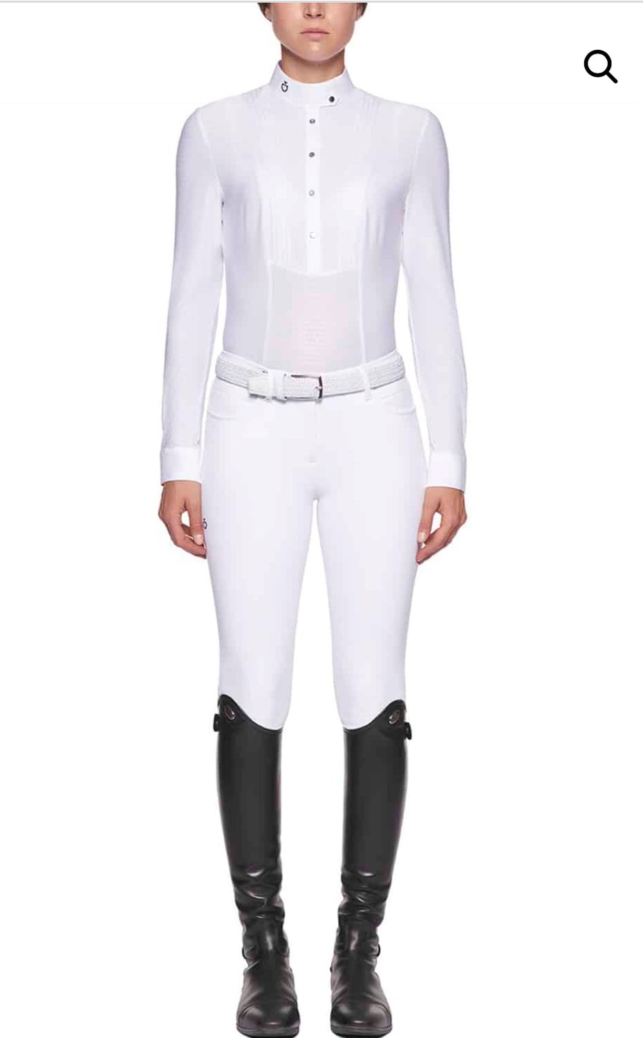 CAMICIA DA COMPETIZIONE MANICA CORTA PLISSETTATA CAVALLERIA TOSCANA