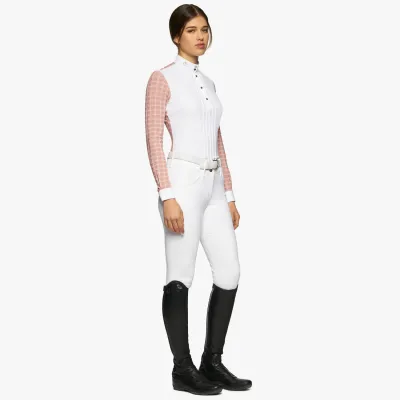 CAMICIA DA COMPETIZIONE MANICA LUNGA ROSA CAVALLERIA TOSCANA