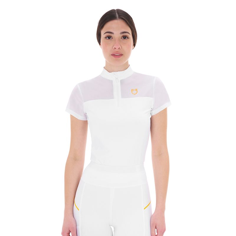 POLO DA ALLENAMENTO MANICA CORTA CON ZIP EQUESTRO POLO DA ALLENAMENTO MANICA CORTA CON ZIP EQUESTRO
