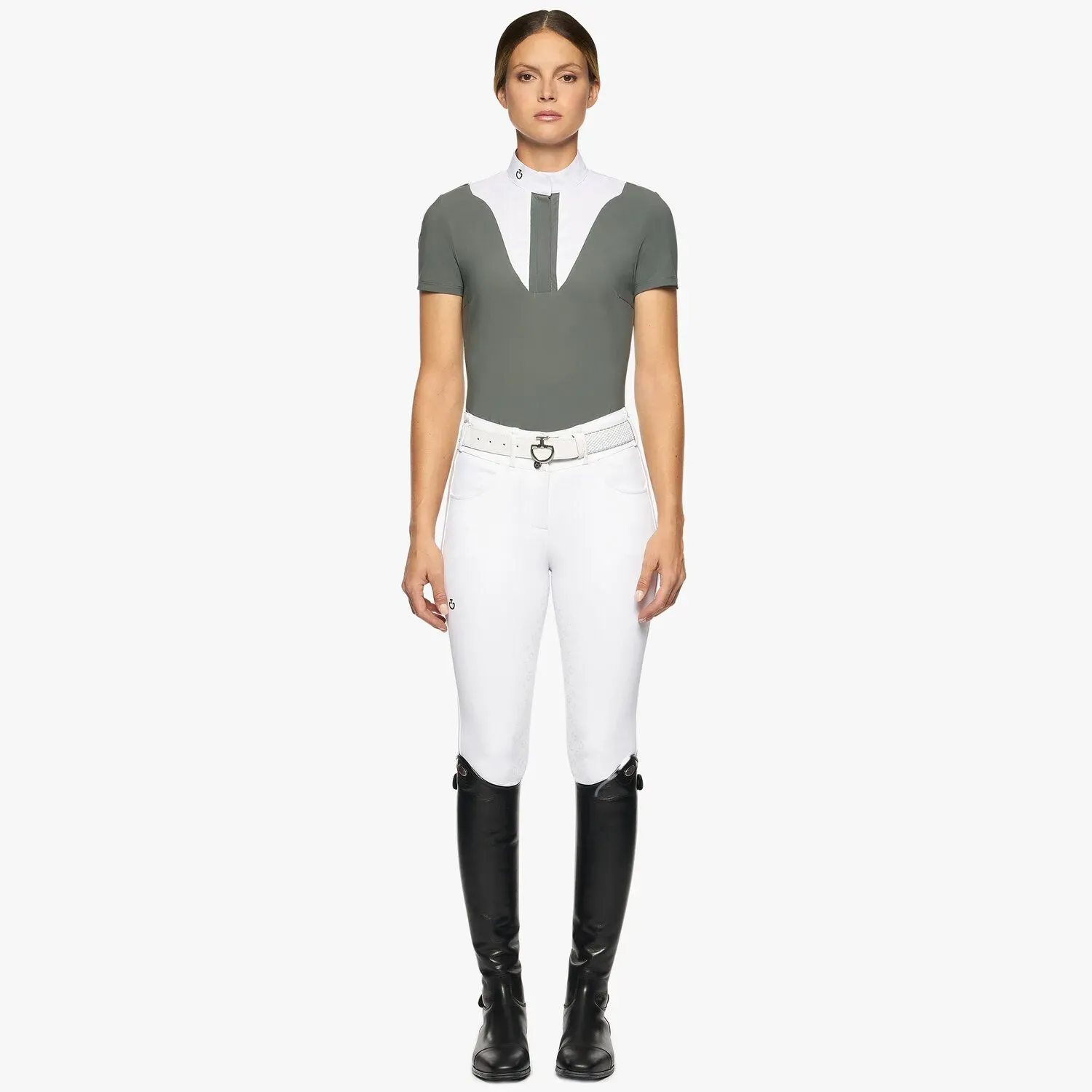 MAGLIA DA CONCORSO DONNA CON PETTORINA CAVALLERIA MANICA CORTA TOSCANA