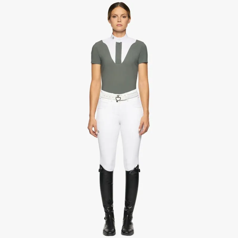 MAGLIA DA CONCORSO DONNA CON PETTORINA CAVALLERIA MANICA CORTA TOSCANA