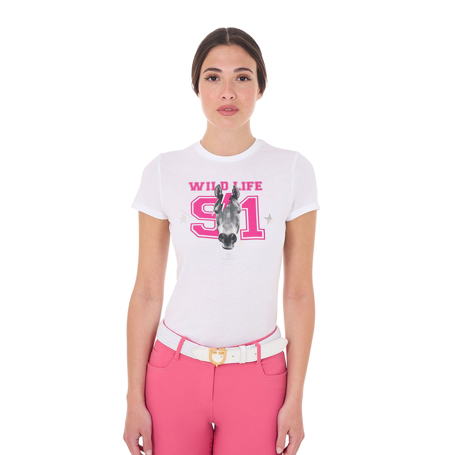 T-SHIRT DONNA WILD LIFE  EQUESTRO