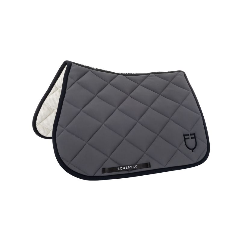 SET SOTTOSELLA E CUFFIA BLACK LINE GRIGIO EQUESTRO