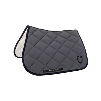 SET SOTTOSELLA E CUFFIA BLACK LINE GRIGIO EQUESTRO