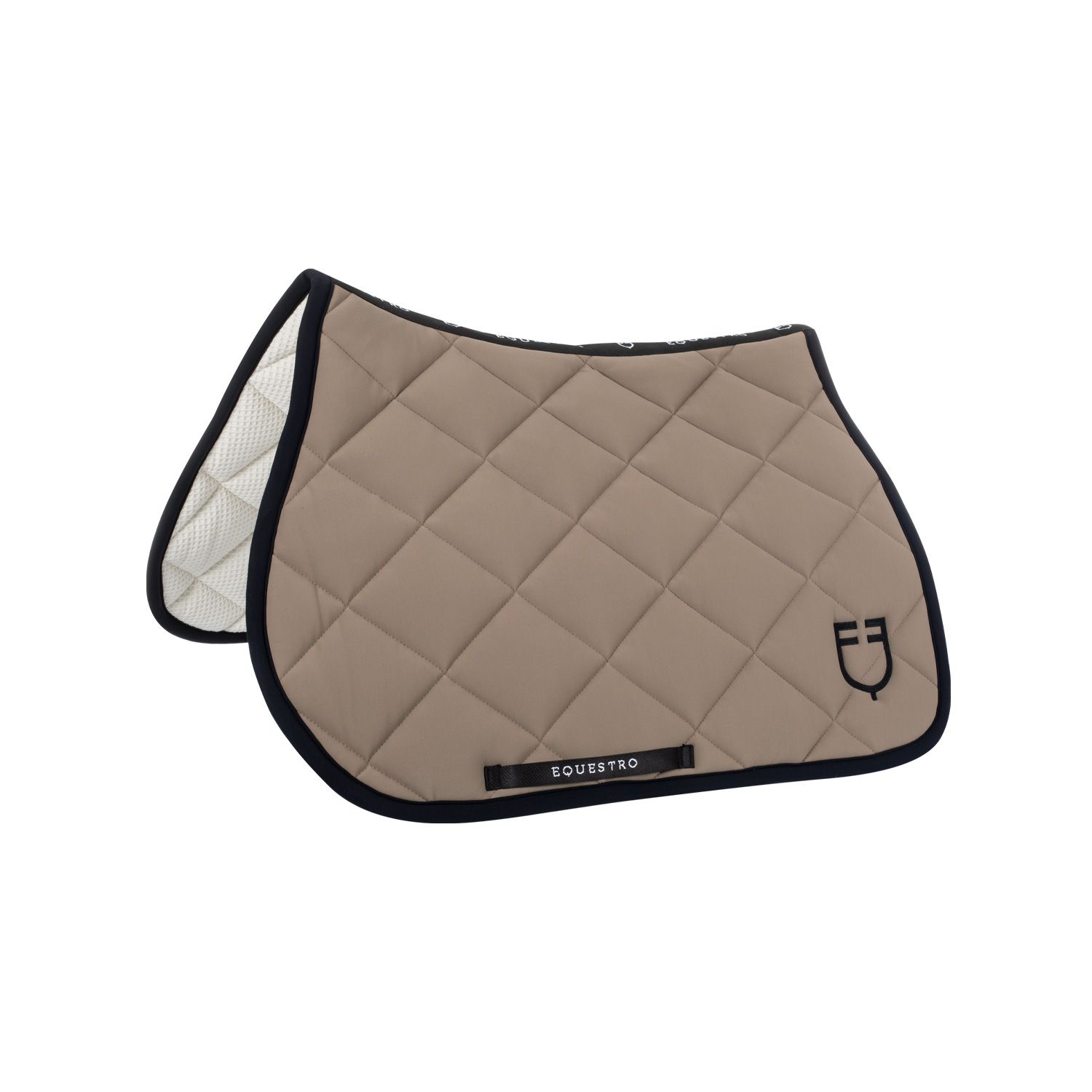SET SOTTOSELLA E CUFFIA BLACK LIN NOCCIOLA EQUESTRO