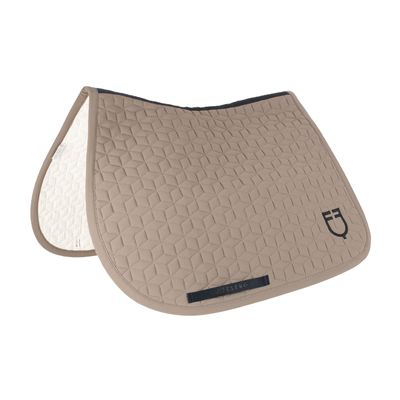 SET SOTTOSELLA E CUFFIA CON TRAPUNTA A CUBI EQUESTRO NOCCIOLA